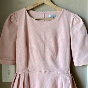 CLUB DONNA Pink Fit and Flare Mini Dress